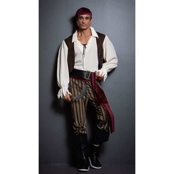 NEW California Costumes Rogue Pirate Men's Halloween Costume Size Medium - Picture 1 of 7